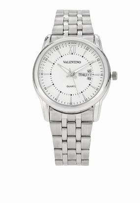 Valentino 20122438-WHITE DIAL Stainless Steel Strap Analog Watch for Men