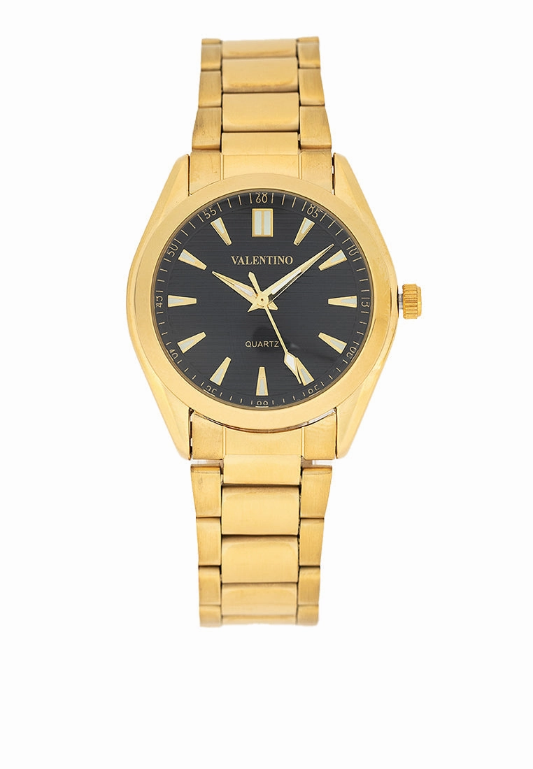 Valentino 20122455-BLACK DIAL Stainless Steel Strap Analog Watch for Women