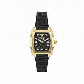 Versace Dominus Black Guilloch Sapphire Watch VE8K00624