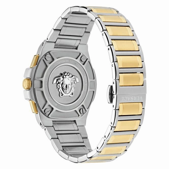 Versace Gents Greca Black Aluminous Watch VE7H00523