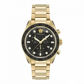 Versace Gents Greca Dome Gold-Tone Watch VE6K00523