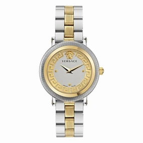 Versace Ladies Coin Edge Stainless Steel Watch VE7F00423
