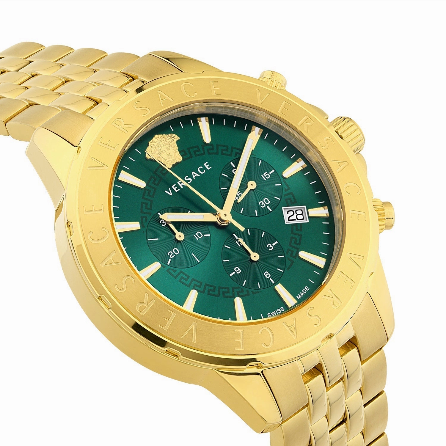 Versace Men's Chrono Signature 44mm Quartz Watch VEV600619