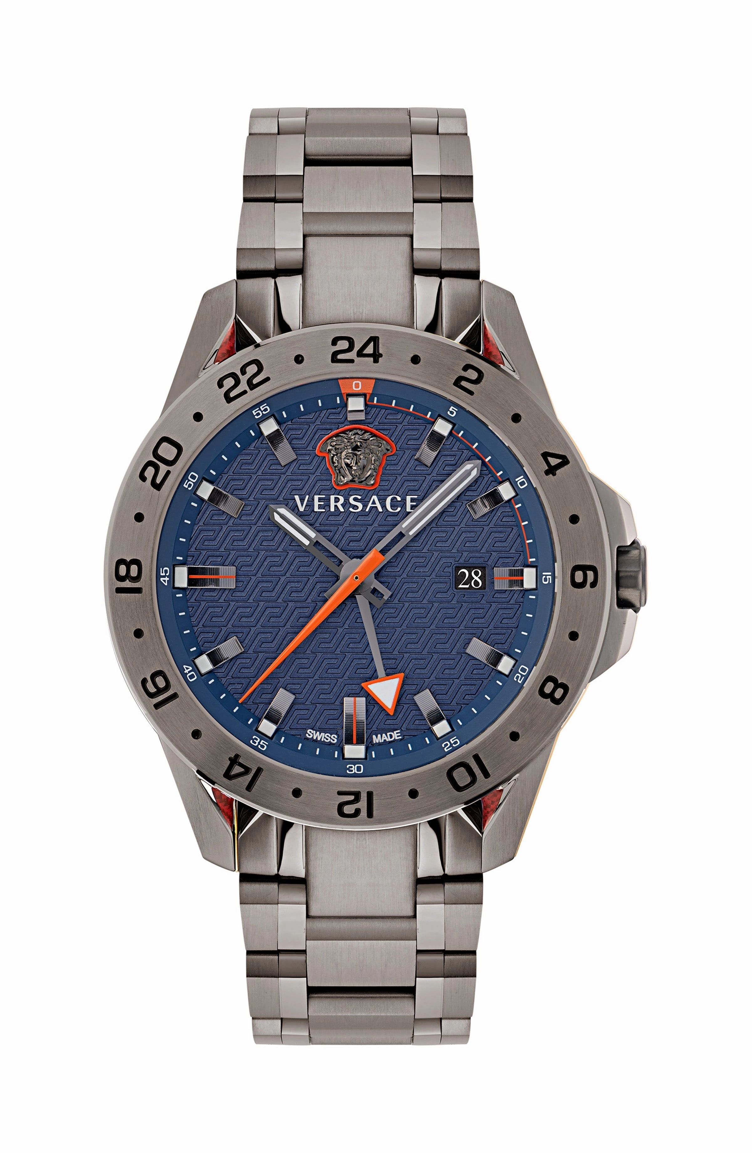 Versace Men's VE2W00422 Sport Tech GMT 45mm Quartz Watch