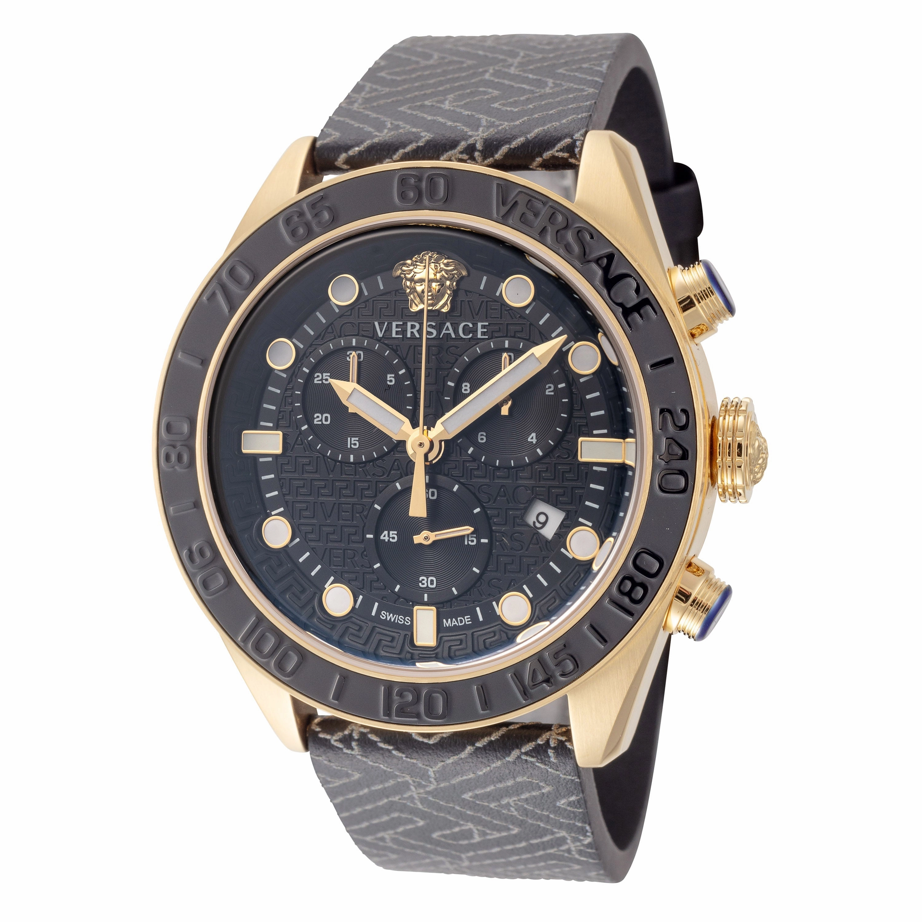Versace Men's VE6K00123 Greca Dome 43mm Quartz Watch
