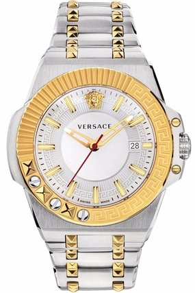 Versace Men's VEDY00519 Chain Reaction 45mm Quartz Watch