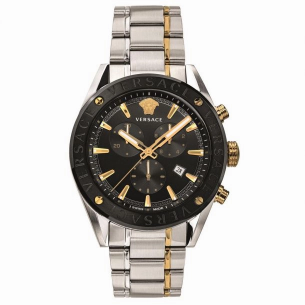 Versace Men's VEHB00619 V-Chrono 44mm Quartz Watch