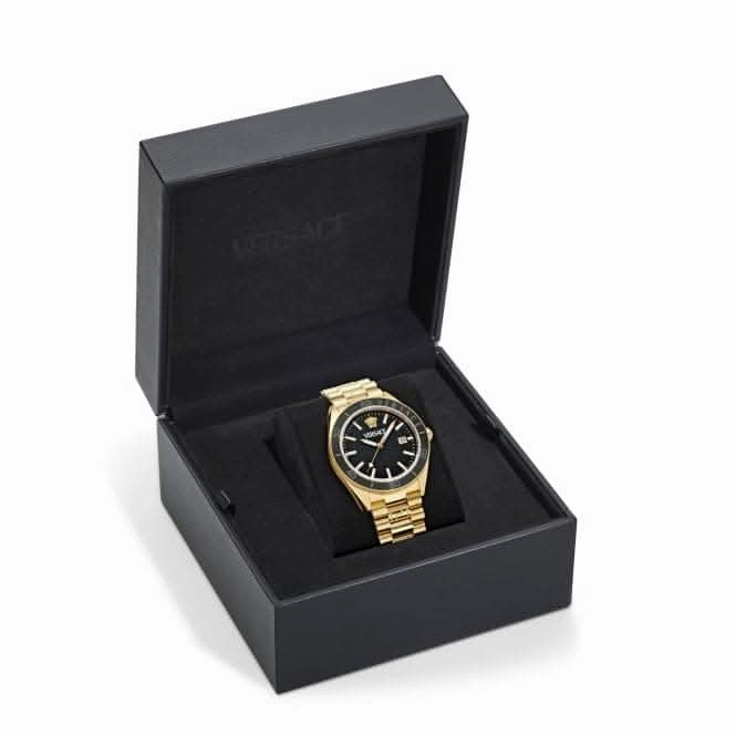 Versace Timeless V Dome Black Sapphire Watch VE8E00624