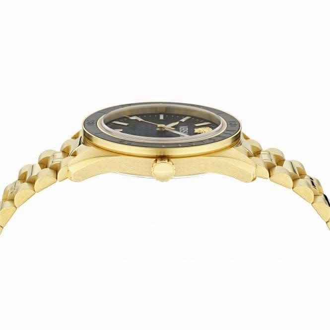 Versace Timeless V Dome Black Sapphire Watch VE8E00624