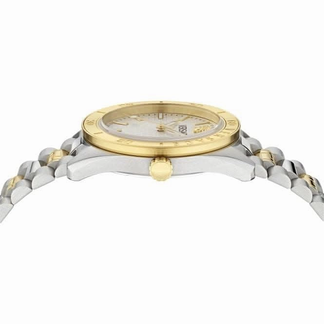 Versace Timeless V Dome White-Silver Sapphire Watch VE8E00424