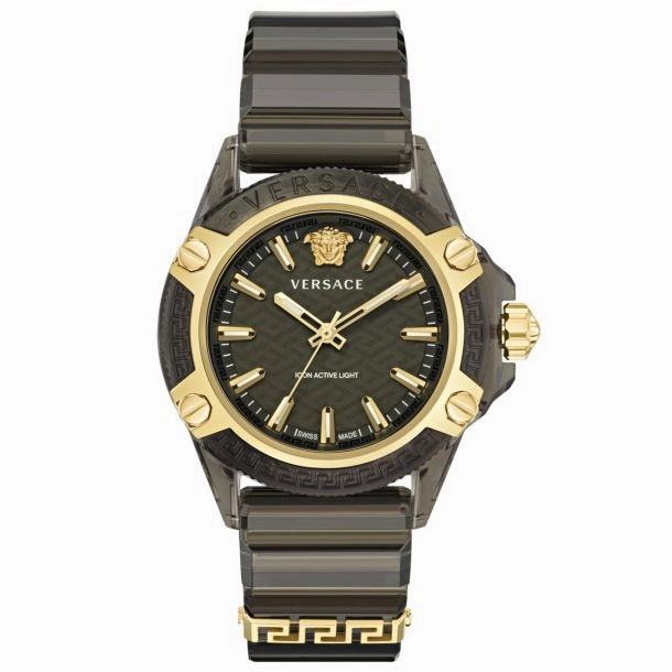 Versace Unisex Versace Icon Active Indiglo 42mm Quartz Watch VE6E00123