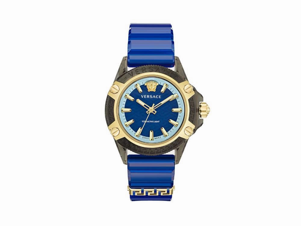 Versace Unisex Versace Icon Active Indiglo 42mm Quartz Watch VE6E00323