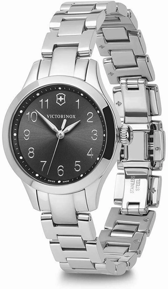 Victorinox Alliance XS, Black dial, Stainless Steel Bracelet
