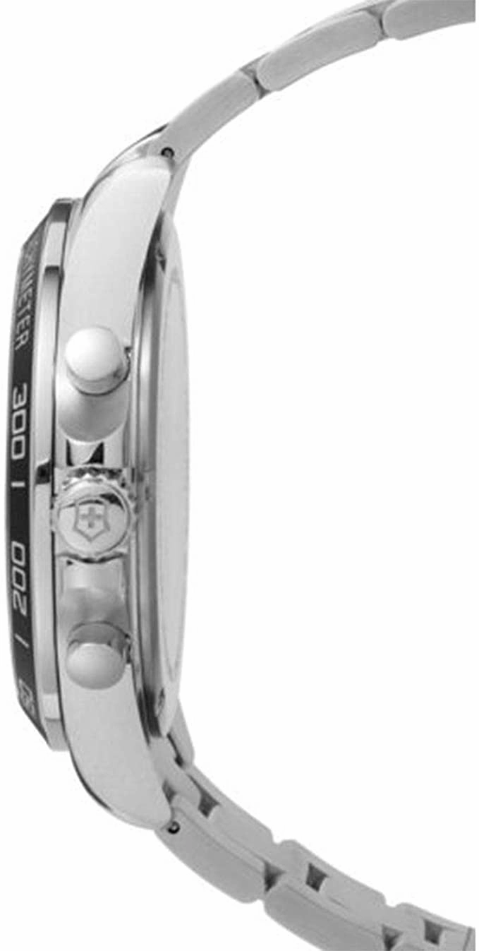 Victorinox Fieldforce Chrono, Black dial, Stainless Steel Bracelet