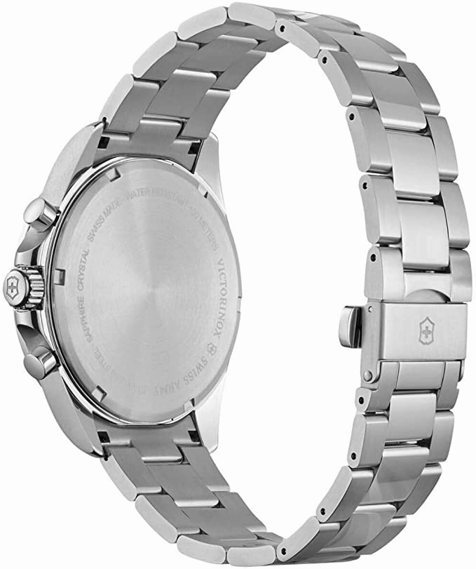 Victorinox Fieldforce Chrono, Black dial, Stainless Steel Bracelet