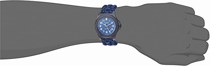 Victorinox Men's I.N.O.X Carbon Swiss Quartz Sport Watch with Nylon Strap, Gray, 24.7 (Model: 241861)