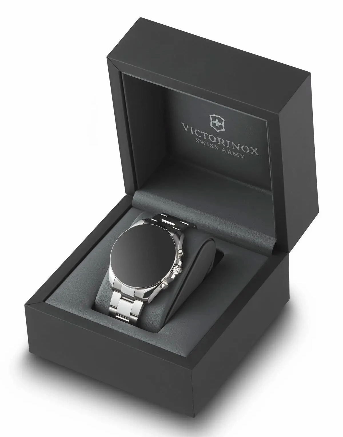 Victorinox Swiss Army FieldForce Chronograph  Stainless Steel Mens Watch White Dial Calendar 241856