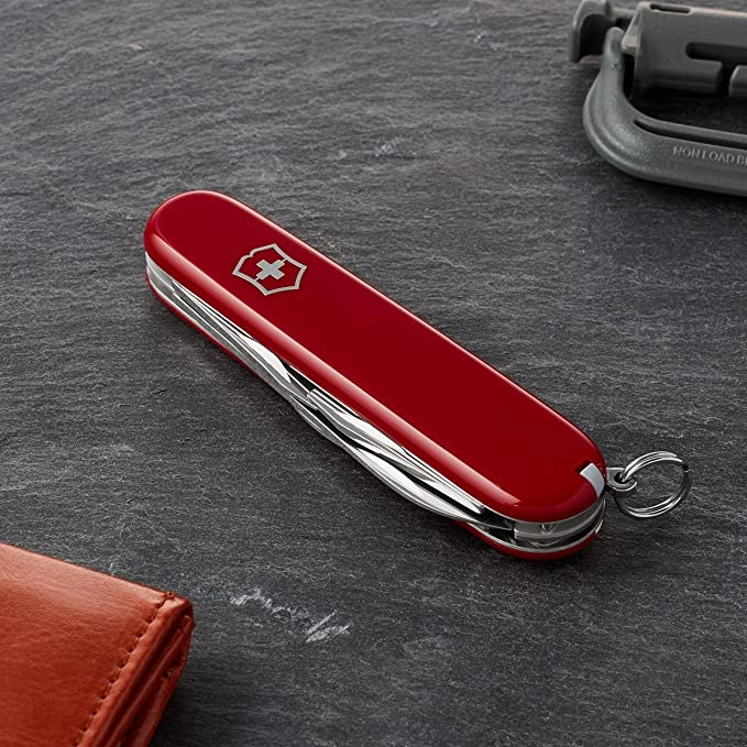 Victorinox Swiss Army Huntsman Pocket Knife, OS, Red/Medium Red