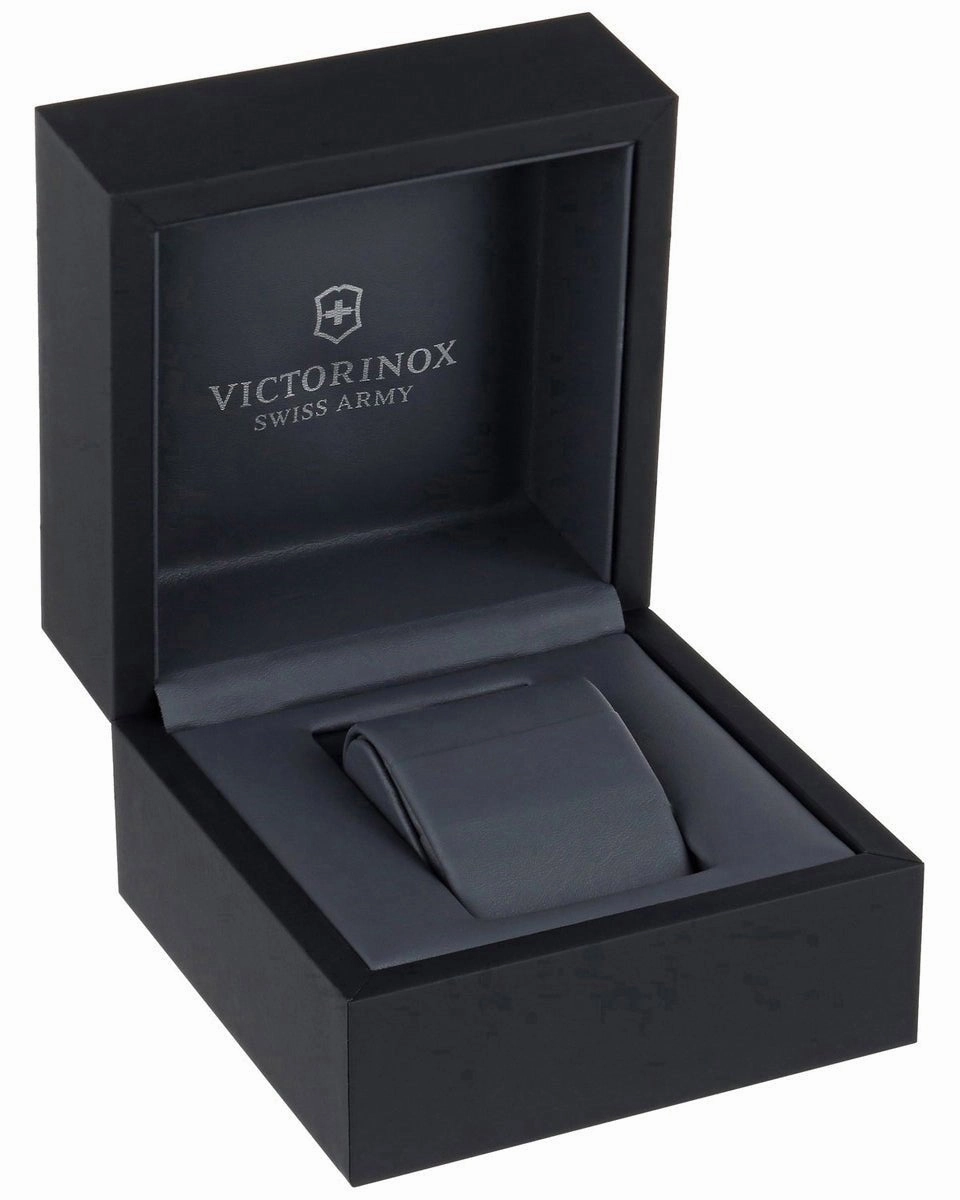 Victorinox Swiss Army I.N.O.X. Stainless Steel Green Dial Paracord Band Interchangeable Green Rubber Strap Date Quartz Mens Watch 241727.1