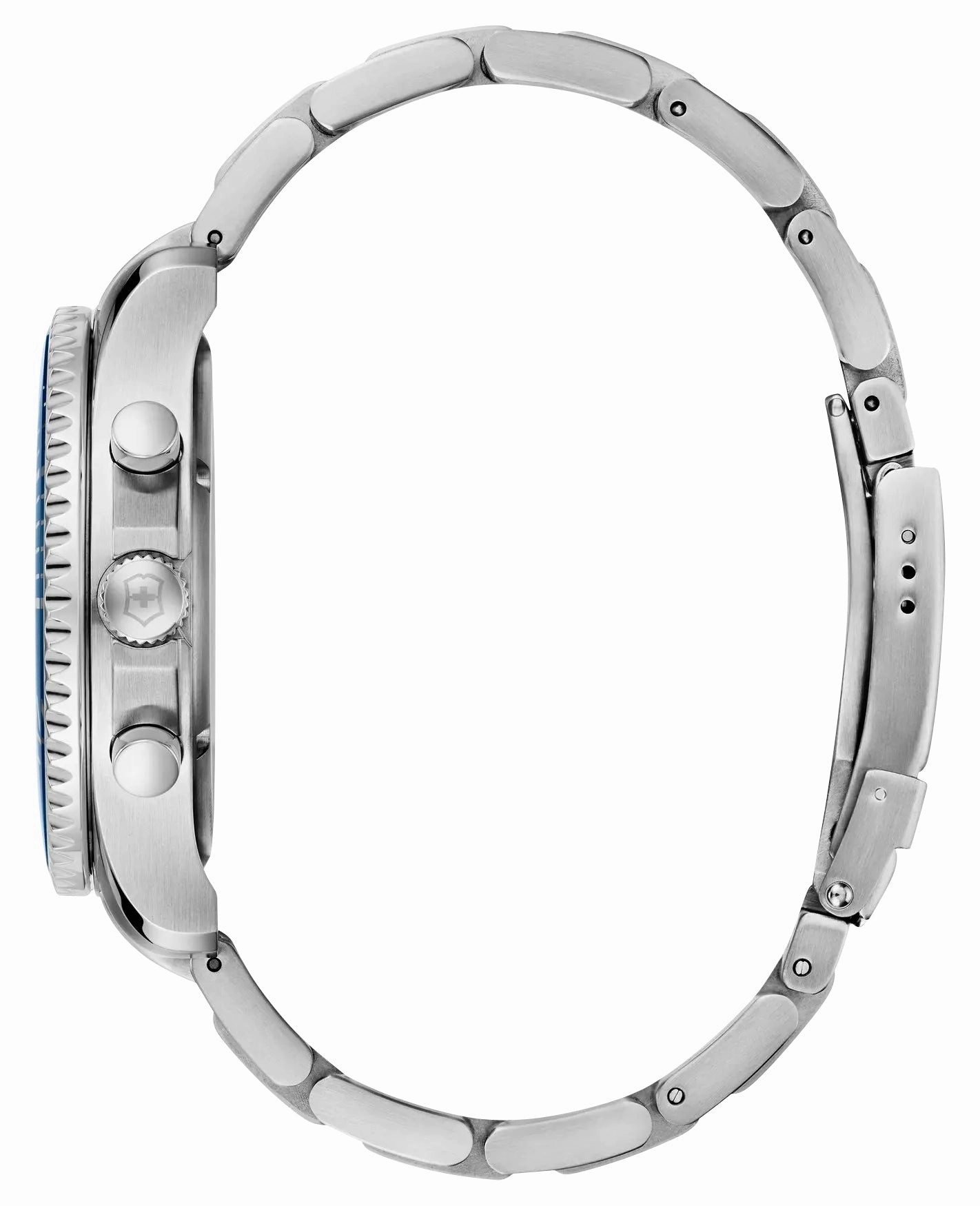 Victorinox Swiss Army Maverick Chronograph Stainless Steel Blue Dial Date Quartz Mens Watch 241689