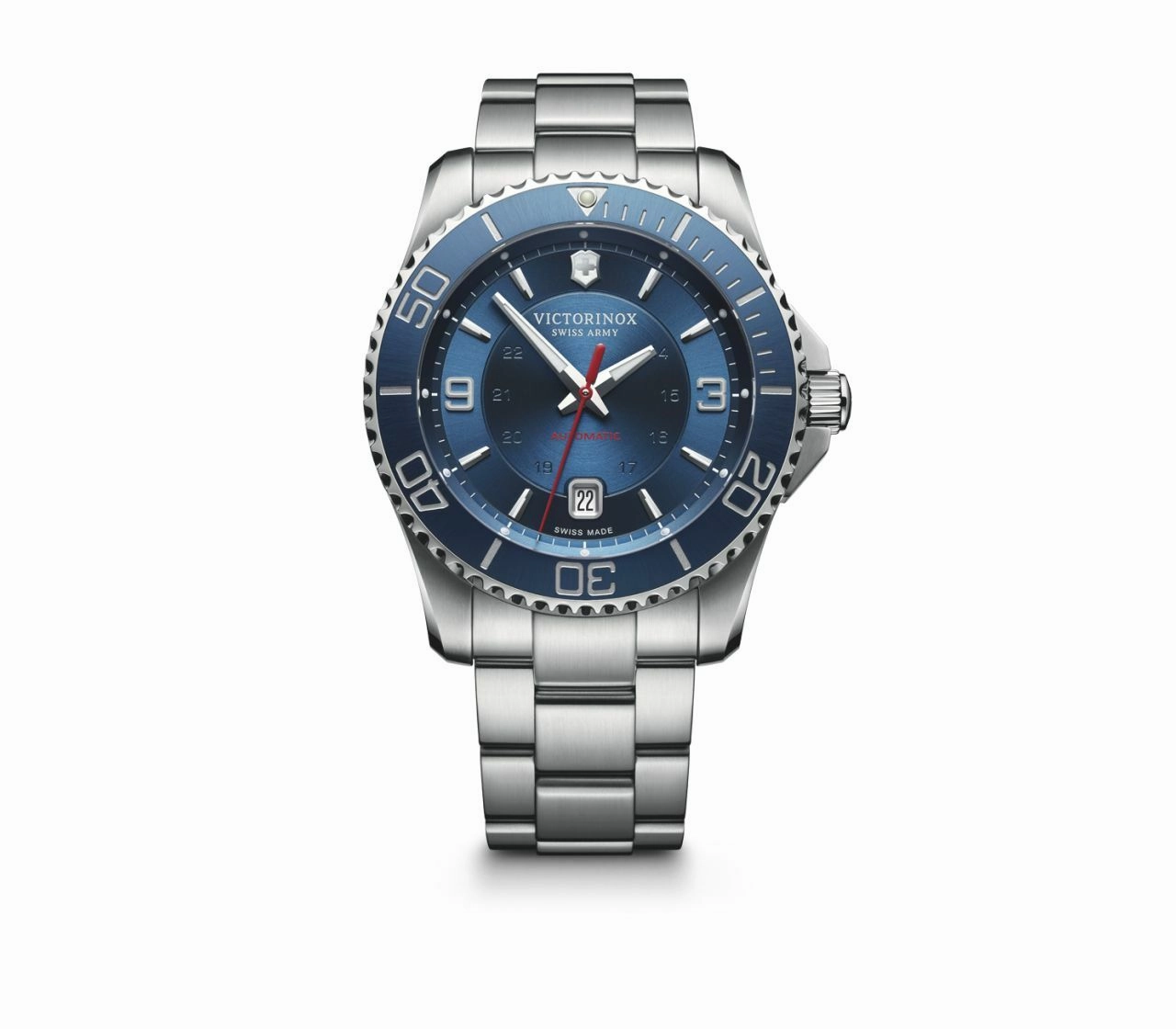 Victorinox Swiss Army Maverick Mechanical Blue Dial Mens Watch