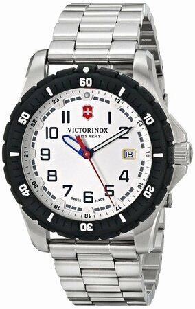 Victorinox Swiss Army Maverick Sport White Dial Stainless Steel Mens Watch