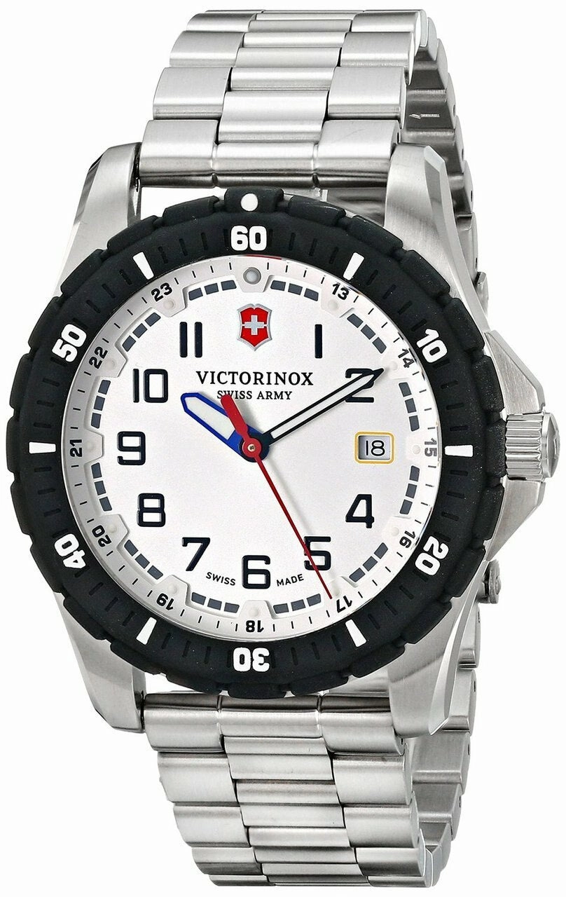 Victorinox Swiss Army Maverick Sport White Dial Stainless Steel Mens Watch