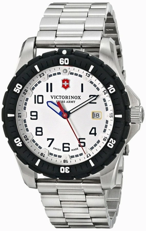 Victorinox Swiss Army Maverick Sport White Dial Stainless Steel Mens Watch