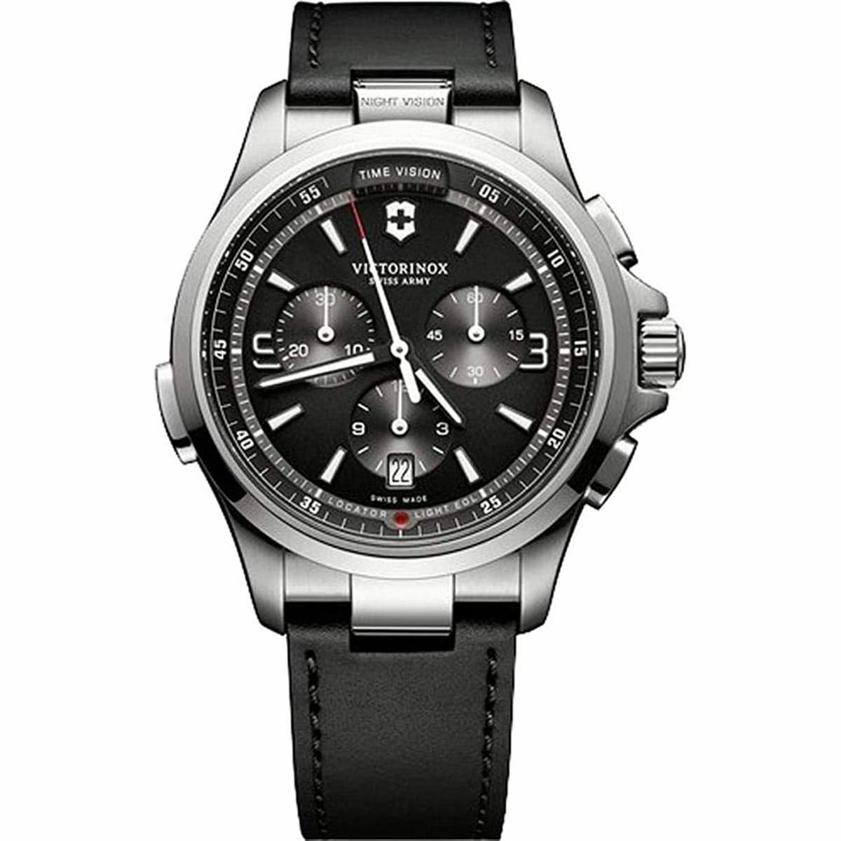 Victorinox Swiss Army Men's Chronograph Watch - Night Vision Black Strap | 241785