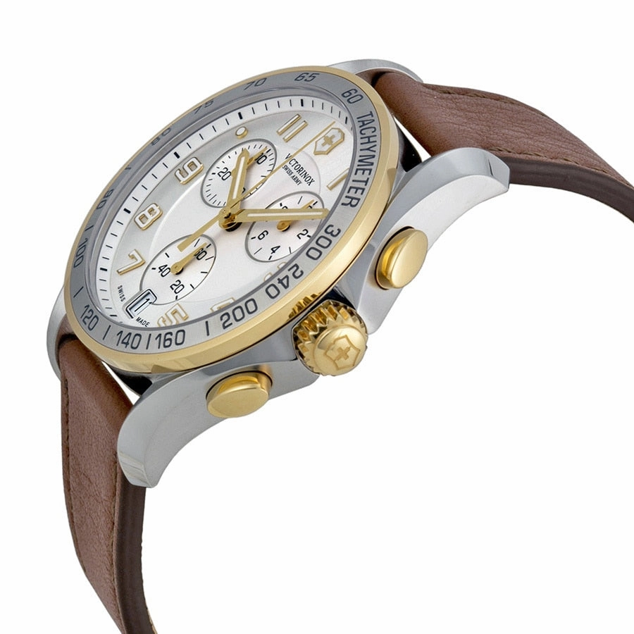 Victorinox Swiss Army Mens 241510 Silver Dial Chronograph Watch