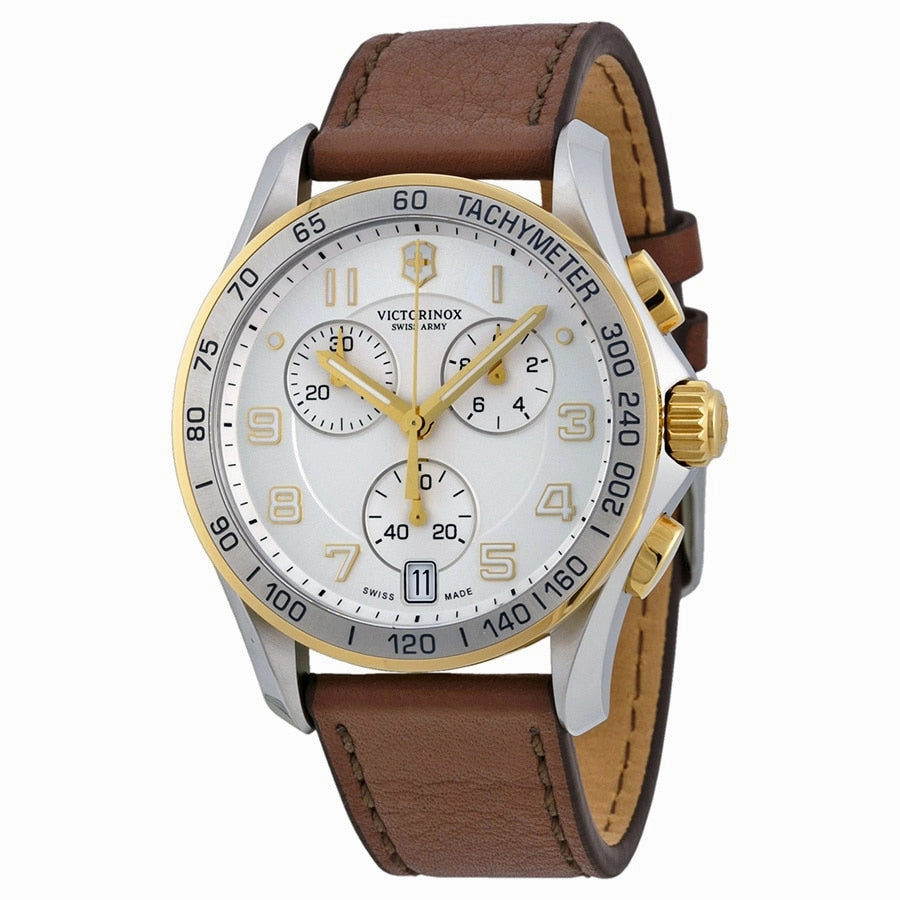 Victorinox Swiss Army Mens 241510 Silver Dial Chronograph Watch