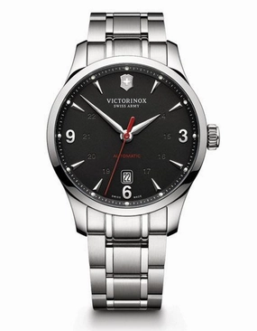 Victorinox Swiss Army Mens Alliance Watch - Black Dial - Bracelet - Date