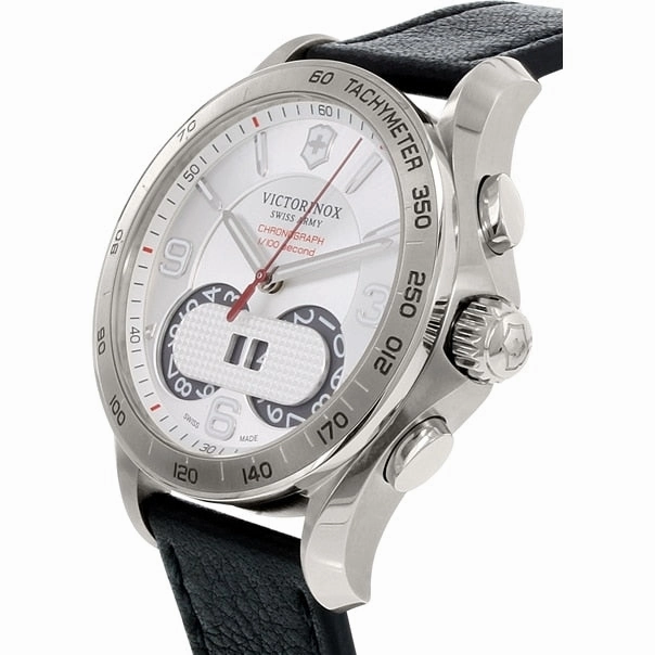 Victorinox Swiss Army Mens Chrono Classic 1/100 - Date - Black Leather Strap