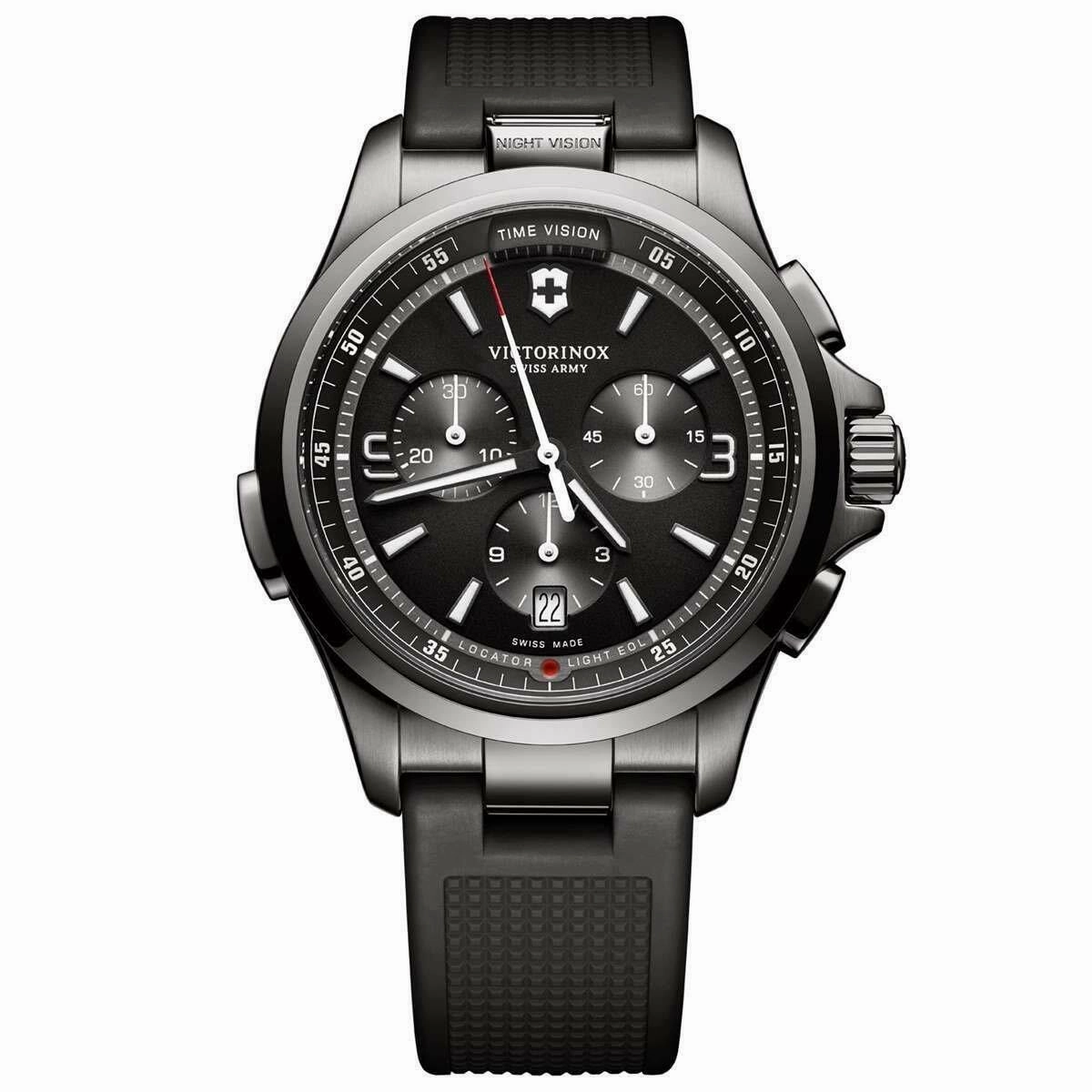 Victorinox Swiss Army Night Vision Chronograph 241731 Mens Watch