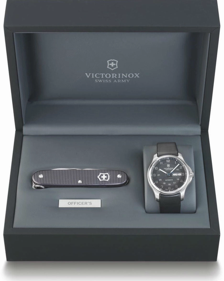 Victorinox Swiss Army Officer'S Gift Set Mens Watch