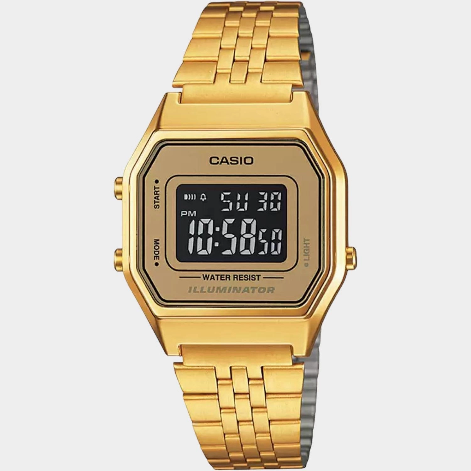 Vintage Unisex Digital Stainless Steel Watch D127 - LA680WGA-9BDF