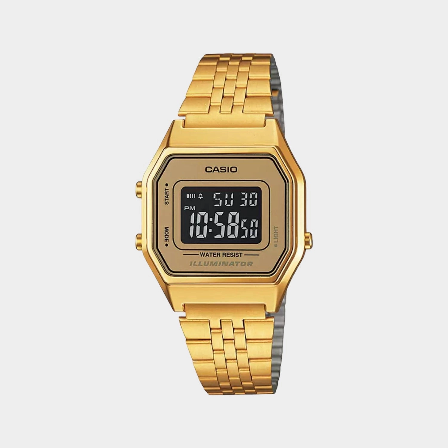 Vintage Unisex Digital Stainless Steel Watch D127 - LA680WGA-9BDF
