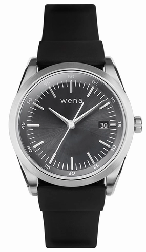 Wena Watch Wrist Active With Silver Solar Three Hands Face