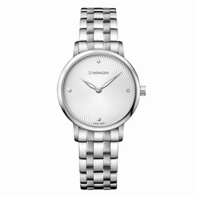 Wenger 01.1721.109 Women's Urban Donnissima Silver Dial Stainless Steel Crystal Watch