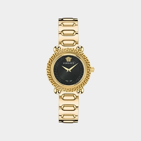 Women Black Analog Stainless Steel Watch VE6I00523