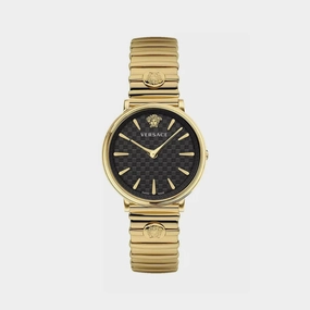 Women Black Analog Stainless Steel Watch VE8104722