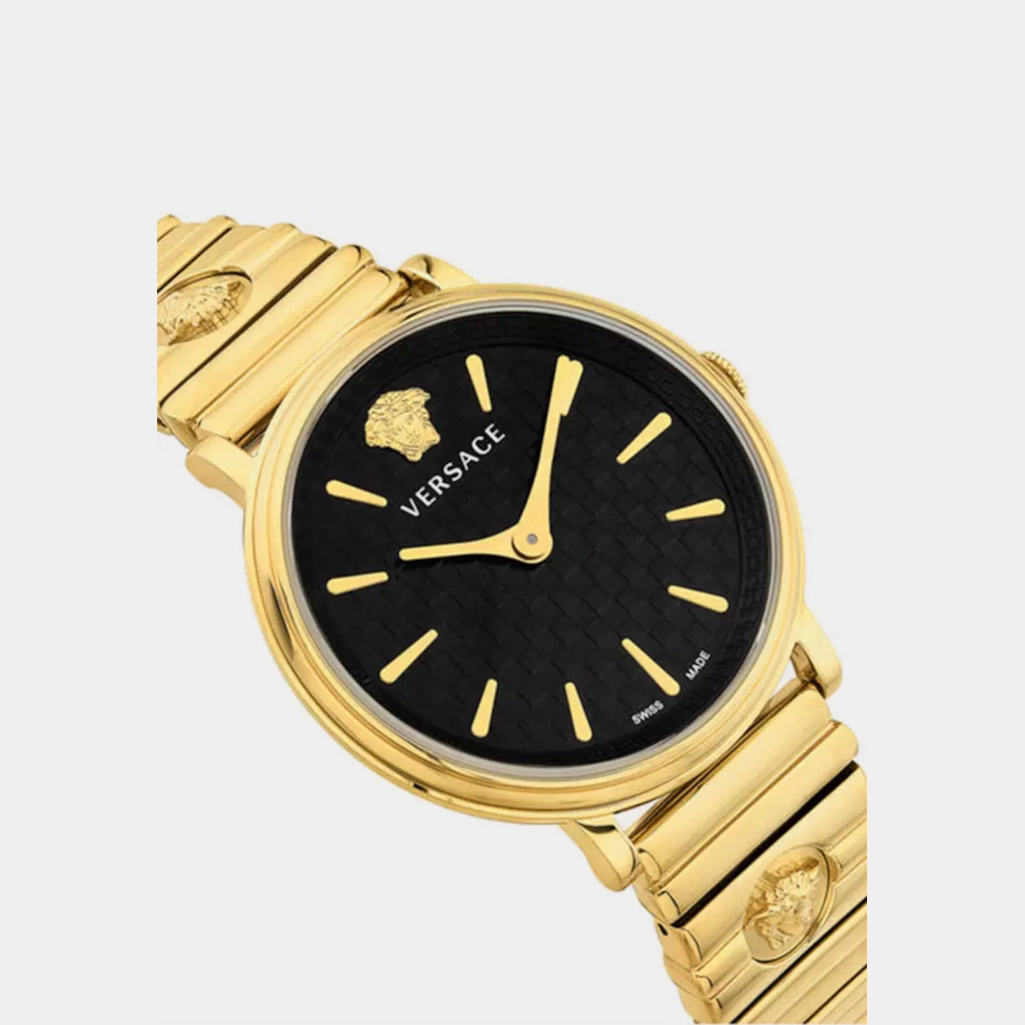 Women Black Analog Stainless Steel Watch VE8104722