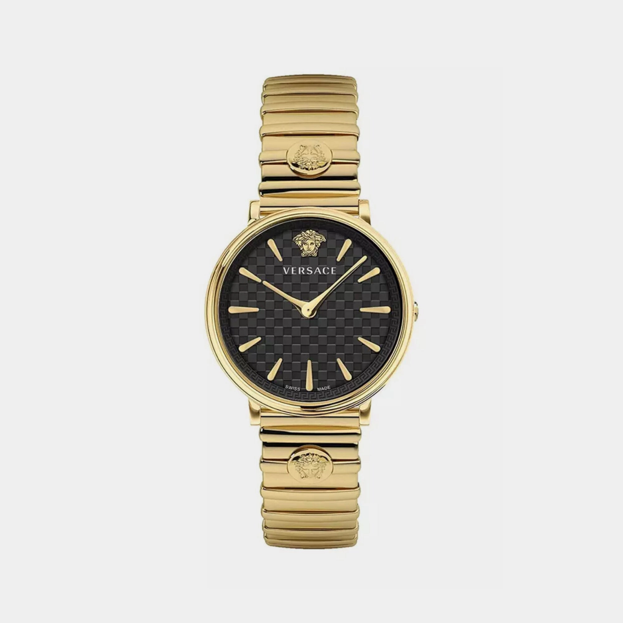 Women Black Analog Stainless Steel Watch VE8104722