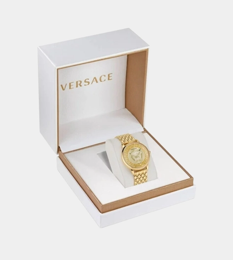 Women Gold Analog Stainless Steel Watch VE6F00623