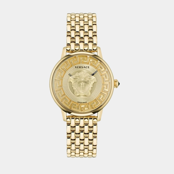 Women Gold Analog Stainless Steel Watch VE6F00623