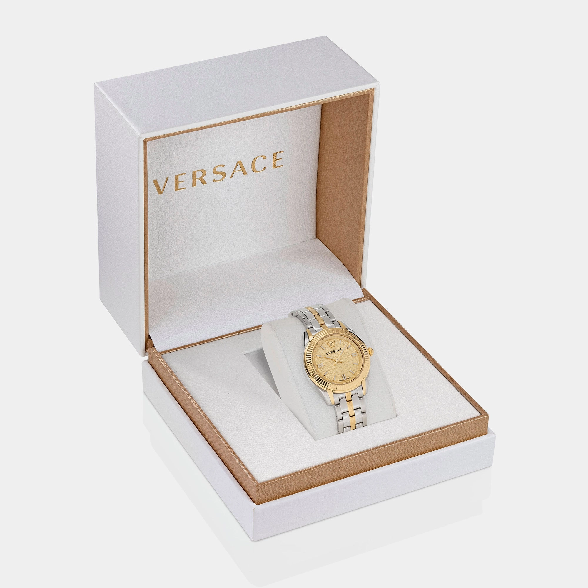Women Gold-Tone Analog Stainless Steel Watch VE6C00523