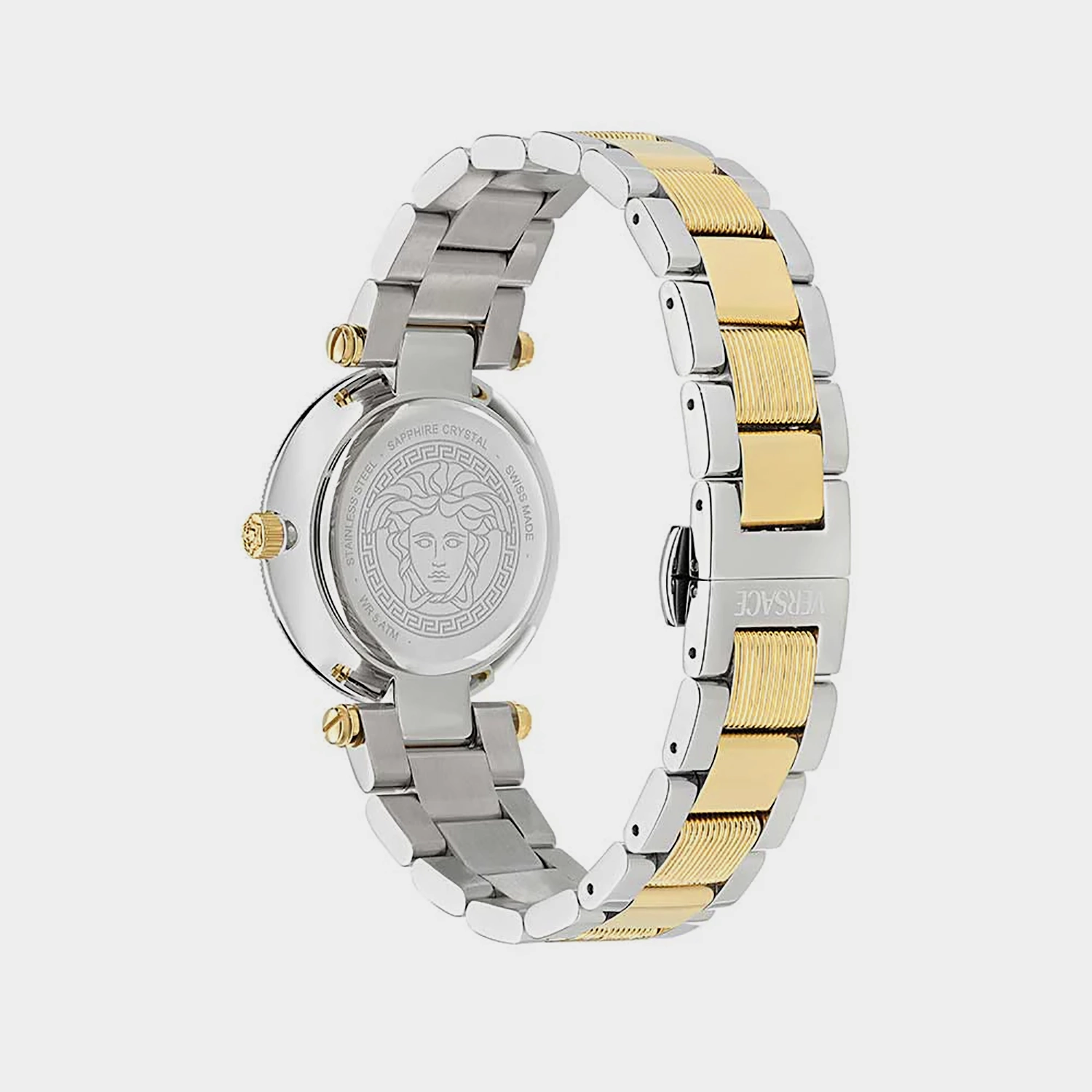Women Quartz Green Dial Analog Stainless Steel Watch VE8B00524