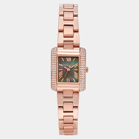 Women Quartz Multi-Colour Dial Analog Stainless Steel Watch MK4868
