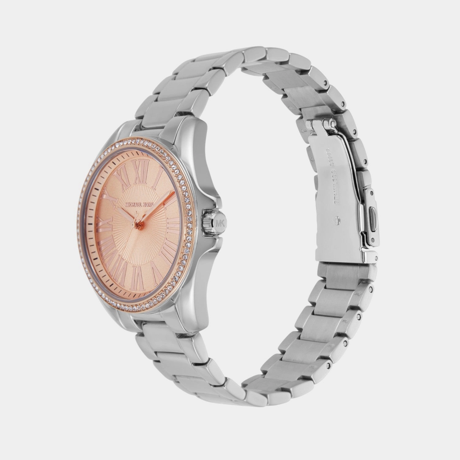 Women Quartz Rose Gold Dial Analog Stainless Steel Watch MK4854
