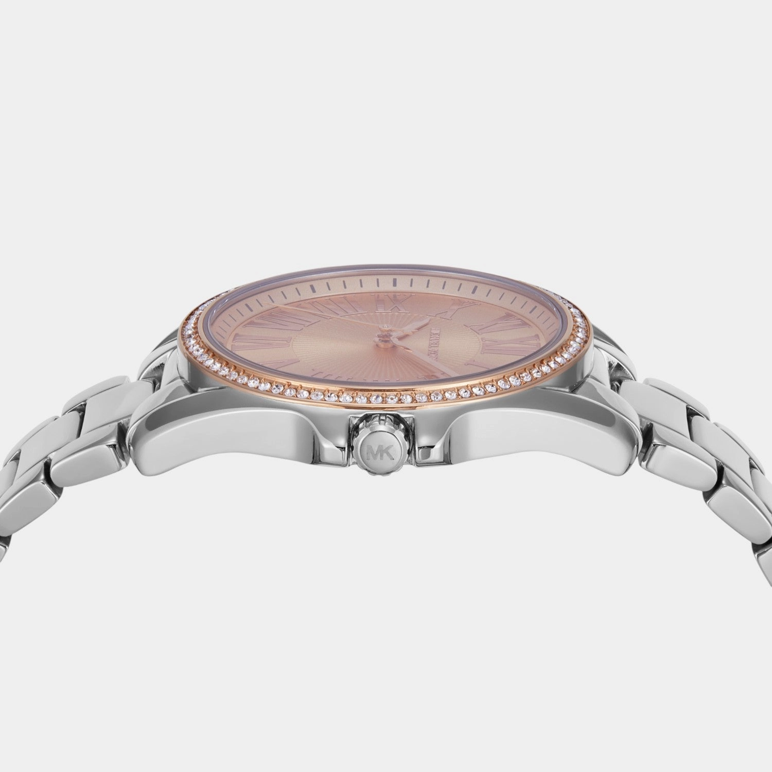 Women Quartz Rose Gold Dial Analog Stainless Steel Watch MK4854